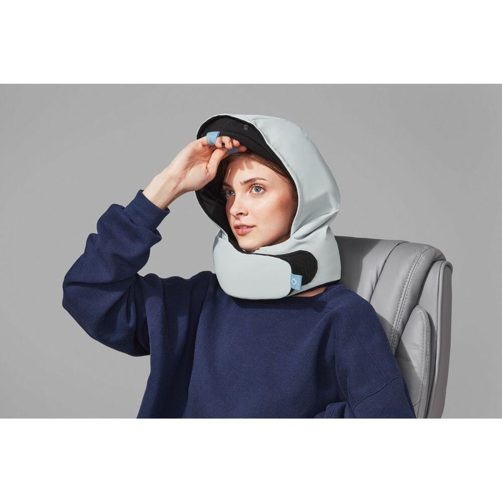 Pluto Pod Travel Pillow Hood Neck Support Eye Shield Noise Blocking NEW $165